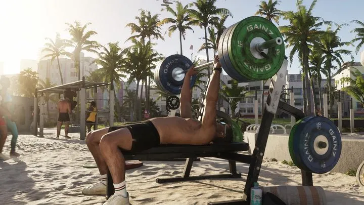 Спортзал на пляже и Lummus Park в Майами-Бич — GTA 6